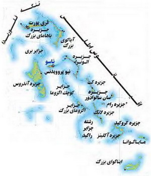 نقشه جغرافیا باهاما