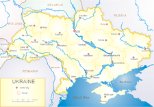 نقشه تقسیمات کشوری اوکراین
