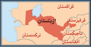 نقشه سیاسی ازبکستان